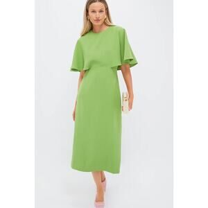 POMANDER PLACE Pistachio Green Cape Leah Dress Size 2 NWT